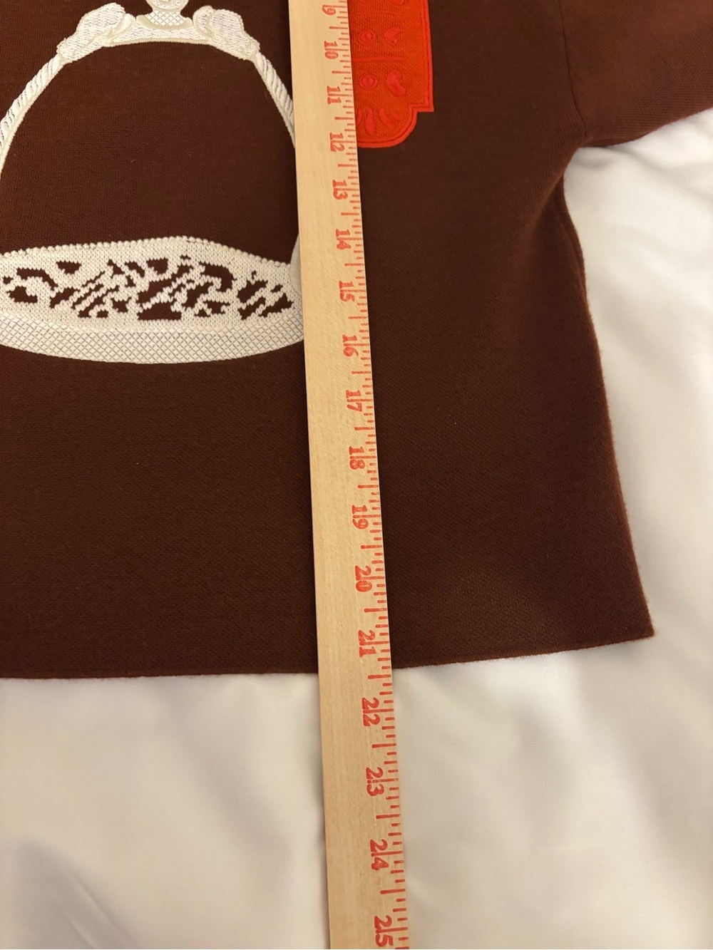 Hermès Paris Wool Cashmere Equestrian Stirrup Sweater Brown Orange Size 36 - Picture 6 of 9